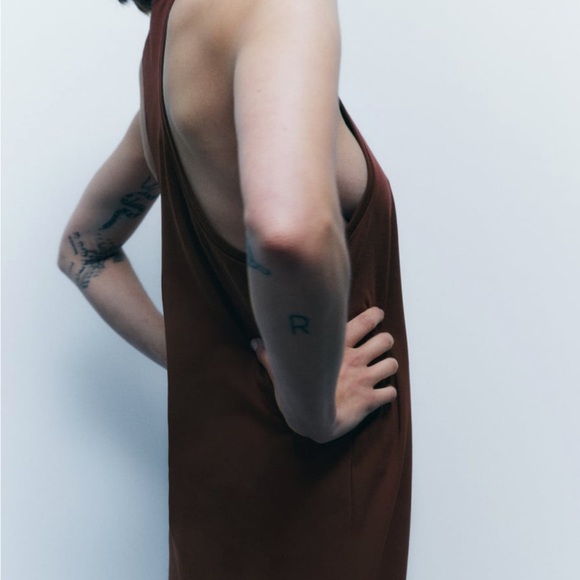 Zara COMBINATION MACRAMÉ DRESS - Picture 2 of 6